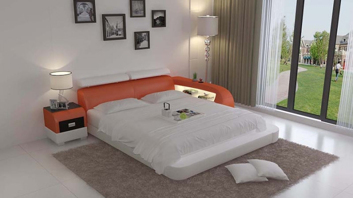 Bed with USB Upholstered Bed Luxury Bed Double Bed Matrimonial Bed Beds 140/160/180 LB8801