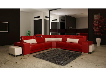 Seating landscape upholstered corner sofa couch set landscape leather seat PH739