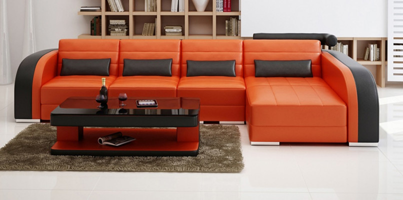 Big Couch Sofa Living Area Upholstery Corner Leather Sofa Set Couches Bergamo