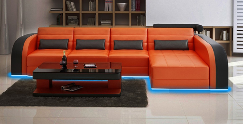 Big Couch Sofa Living Area Upholstery Corner Leather Sofa Set Couches Bergamo