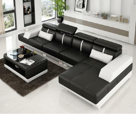 Corner sofa living area couch padded L-shape suite corner couches XXL sofas