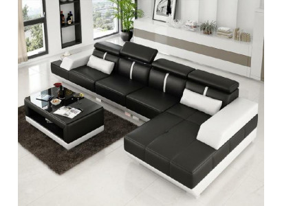 Corner sofa living area couch padded L-shape suite corner couches XXL sofas