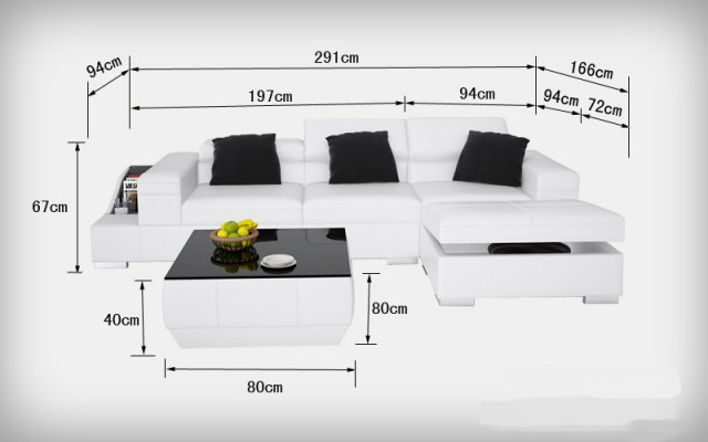 Leather sofa with USB living landscape corner sofa corner set design modern K5006D