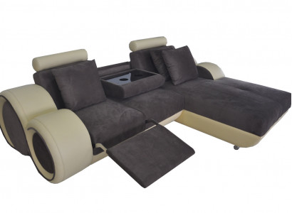 Design couch corner sofa leather corner suite corner landscape upholstery L shape