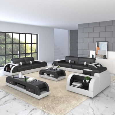 Sofa Set Couch Upholstery Sofa 3+1 Complete Set Suites Design Leather 2-piece.
