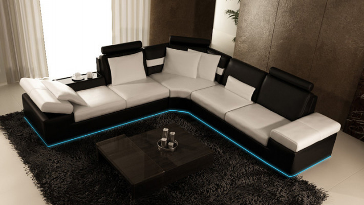 Leather sofa sofa couch living room corner sofa set design modern sofa K5014B