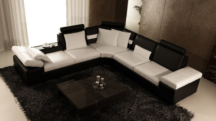 Leather sofa sofa couch living room corner sofa set design modern sofa K5014B