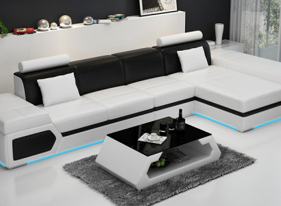 Leather sofa modern sofa couch living area corner sofa set decor design
