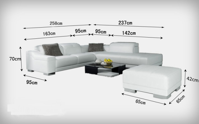 Leather sofa couch living landscape corner sofa corner suite design modern L K5002C