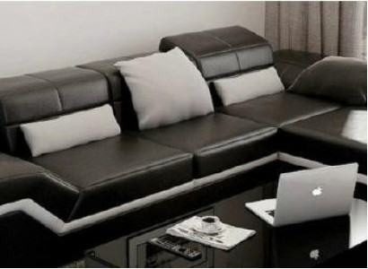 Sectional sofa couch upholstery living landscape leather corner sofas set L shape NYIII