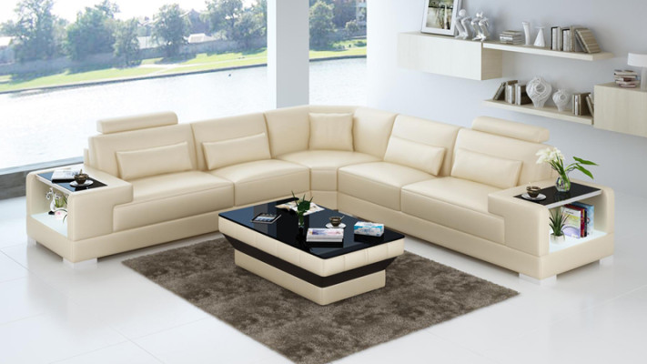 Leather sofa couch sofa living area corner sofa corner modern design suite