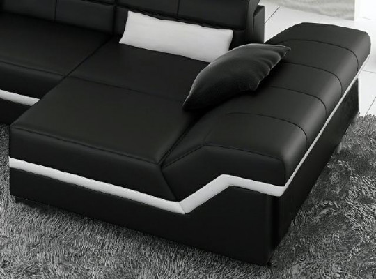 Sectional sofa couch upholstery living landscape leather corner sofas set L shape NYIII