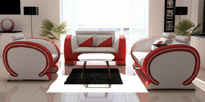 Leather sofa set couch upholstery leather suite couches sofas 3+2+1