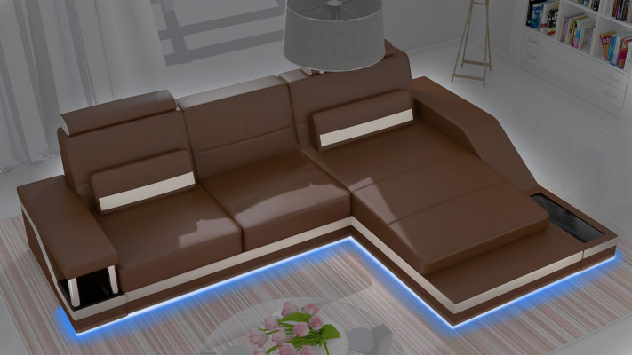 Corner sofa couch upholstery living area leather corner sofas set L shape HHVI