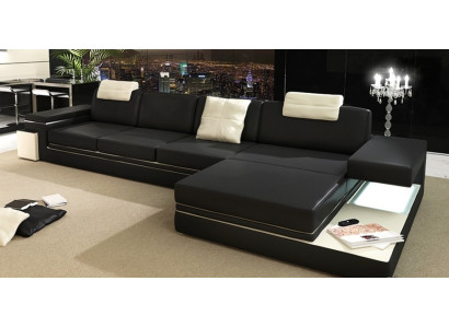 Design leather sofa couch upholstery living landscape corner decor suite corner