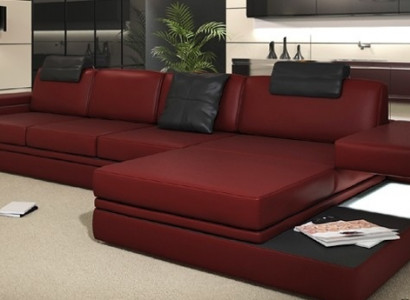 Design leather sofa couch upholstery living room landscape corner set textile