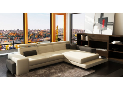 Corner sofa upholstery couch sofa living landscape seating corner suite textile leather