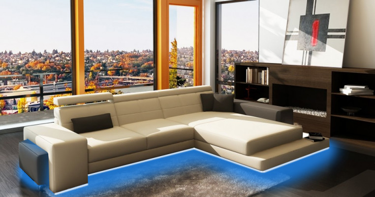 Corner sofa upholstery couch sofa living landscape seating corner suite textile leather