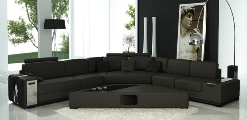Leather sofa corner sofa sofa couch upholstered designer corner suite living landscape LimaS