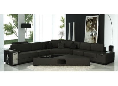 Leather sofa corner sofa sofa couch upholstered designer corner suite living landscape LimaS