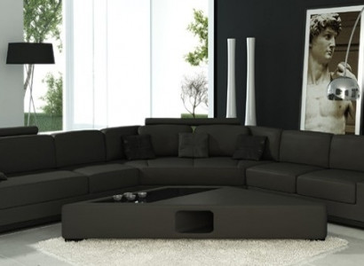 Leather sofa corner sofa sofa couch upholstered designer corner suite living landscape LimaS