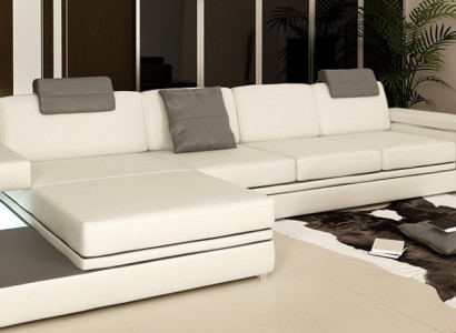 Design leather sofa couch upholstery living landscape corner set corner.