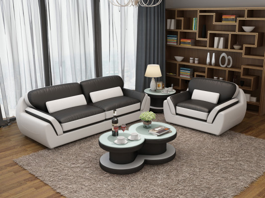Leather sofa couch suite 3+1 seater set design modern new sofa
