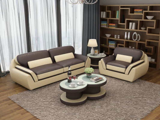Leather sofa couch suite 3+1 seater set design modern new sofa