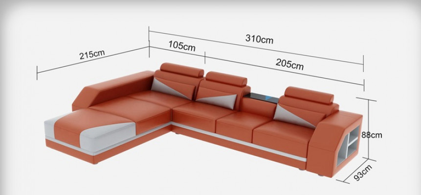 Leather corner sofa set couch corner sofas cushioning living landscape