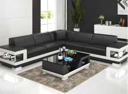 Leather sofa couch living area corner modern sofa corner sofa design suite