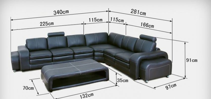 Leather sofa, sofa, couch, living space, corner sofa, corner suite, design, modern, new A1109
