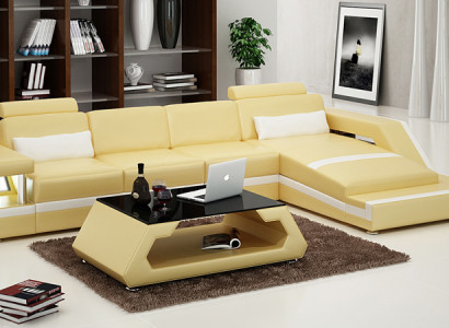 Leather sofa couch modern living area corner decor corner sofa design suite