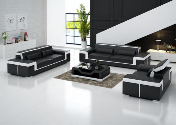3+2 Seater Leather Sofa Suite Couch Upholstery Set Sofa Suite G8020D