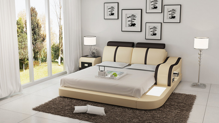 Bed Design Luxury Luxury Beds Leather Modern Bedroom 140/160/180 cm