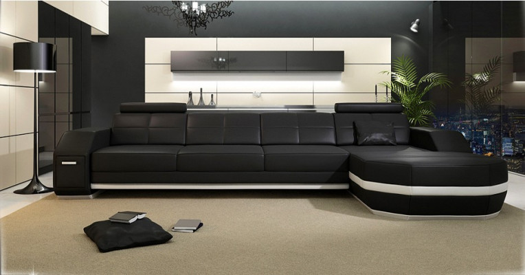 Design corner sofa couch upholstery corner set leather sofa corner living landscape PH300B