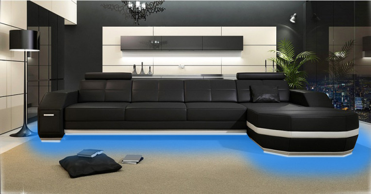 Design corner sofa couch upholstery corner set leather sofa corner living landscape PH300B