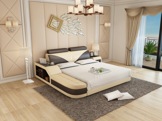 Designer bed upholstered bed luxury bed double bed king-size bed beds 140/160/180 cm