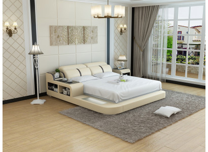 Design Leather Bed Luxury Upholstered Beds Double Modern Marriage 140/160/180 cm