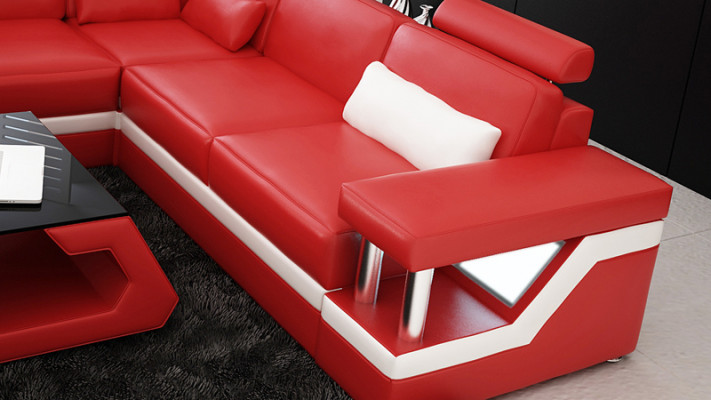 Leather sofa couch living landscape corner modern decor corner sofa design suite