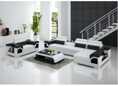 Leather sofa living room corner sofa armchair couch suite design modern sofa G8010E