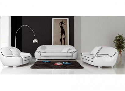 Sofa Set Couch Upholstery Sofa Set 3+2+1 Leather Couches Sofas Complete 2705