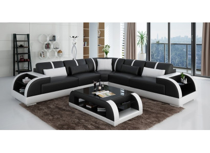 Living area corner sofa designer sofa corner couch upholstered seating corner new Rodos SW