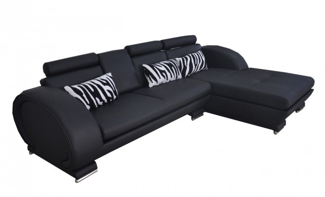 Corner sofa leather couch corner set living corner landscape L shape upholstery new design
