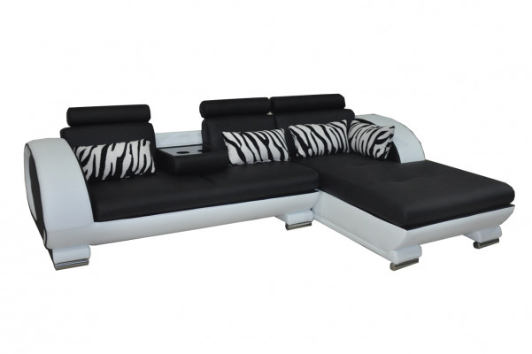 Corner sofa leather couch corner set living corner landscape L shape upholstery new design