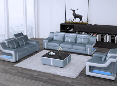 Sofa set 3+1 seats G8047D couch upholstery seat set sofa living room leather