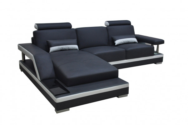 Leather sofa living landscape corner suite design modern sofa L-shape