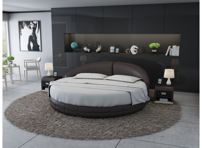 Round bed, designer bed, upholstered bed, designer bed, upholstered, round, XXL, luxury, king size.