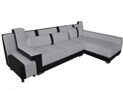 Corner sofa couch upholstery corner seating set living landscape illuminated L-shape leather