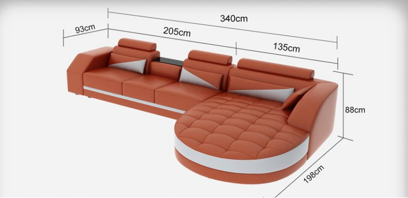 Sofa leather sofa couch living landscape modern corner corner sofa design suite