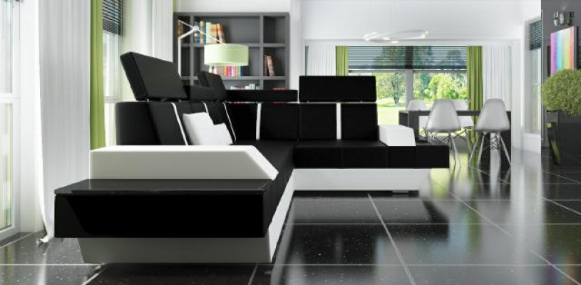 Designer leather sofa living area upholstered couch sofa corner sofa corner couch leather couch